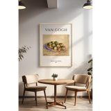 Basquiart Vincent Van Gogh Temalı Serisi Ahşap Çerçeveli Poster, Tablo Duvar Dekoru No:29 Ahşap 50 x 70