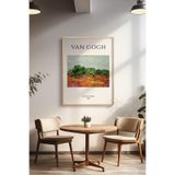 Basquiart Vincent Van Gogh Temalı Serisi Ahşap Çerçeveli Poster, Tablo Duvar Dekoru No:6 Ahşap 21 x 30