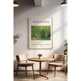 Basquiart Vincent Van Gogh Temalı Serisi Ahşap Çerçeveli Poster, Tablo Duvar Dekoru No:8 Ahşap 33 x 48