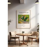 Basquiart Vincent Van Gogh Temalı Serisi Ahşap Çerçeveli Poster, Tablo Duvar Dekoru No:9 Ahşap 50 x 70