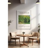 Basquiart Vincent Van Gogh Temalı Serisi Beyaz Çerçeveli Poster, Tablo Duvar Dekoru No:8 Beyaz 21 x 30