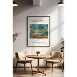 Basquiart Vincent Van Gogh Temalı Serisi Siyah Çerçeveli Poster, Tablo Duvar Dekoru No:10 Siyah 30 x 40