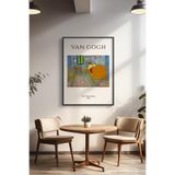 Basquiart Vincent Van Gogh Temalı Serisi Siyah Çerçeveli Poster, Tablo Duvar Dekoru No:19 Siyah 30 x 40