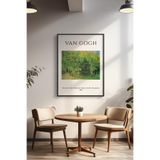 Basquiart Vincent Van Gogh Temalı Serisi Siyah Çerçeveli Poster, Tablo Duvar Dekoru No:8 Siyah 50 x 70