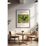 Basquiart Vincent Van Gogh Temalı Serisi Siyah Çerçeveli Poster, Tablo Duvar Dekoru No:9 Siyah 30 x 40