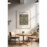 Basquiart William Morris Temalı Serisi Ahşap Çerçeveli Poster, Tablo Duvar Dekoru No:14 Ahşap 30 x 40