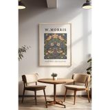 Basquiart William Morris Temalı Serisi Ahşap Çerçeveli Poster, Tablo Duvar Dekoru No:2 Ahşap 15 x 21