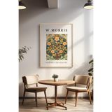 Basquiart William Morris Temalı Serisi Ahşap Çerçeveli Poster, Tablo Duvar Dekoru No:20 Ahşap 15 x 21