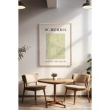 Basquiart William Morris Temalı Serisi Ahşap Çerçeveli Poster, Tablo Duvar Dekoru No:23 Ahşap 33 x 48