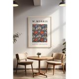 Basquiart William Morris Temalı Serisi Ahşap Çerçeveli Poster, Tablo Duvar Dekoru No:8 Ahşap 50 x 70