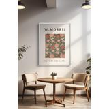 Basquiart William Morris Temalı Serisi Beyaz Çerçeveli Poster, Tablo Duvar Dekoru No:22 Beyaz 21 x 30