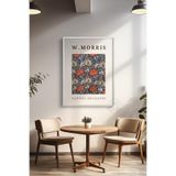 Basquiart William Morris Temalı Serisi Beyaz Çerçeveli Poster, Tablo Duvar Dekoru No:8 Beyaz 21 x 30