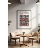 Basquiart William Morris Temalı Serisi Siyah Çerçeveli Poster, Tablo Duvar Dekoru No:8 Siyah 50 x 70