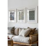 Basquiart Yatak Odası, Salon Tablo Seti, Temalı 3'lü Beyaz Çerçeveli Poster, Tablo Seti No:11 Beyaz 30 x 40