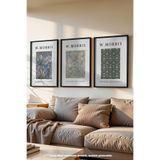 Basquiart Yatak Odası, Salon Tablo Seti, Temalı 3'lü Siyah Çerçeveli Poster, Tablo Seti No:11 Siyah 33 x 48