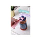 Bastonlu Kavanoz Kapağı Açacağı Açık Pembe Plastik Malzemeden Üretilmiştir