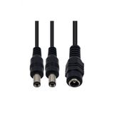 Bastore 2Li Dc Adaptor Coklayici Kablo 5.5*2.1Mm - 1 Disi 2 Erkek - Serit Led Cctv Power Jack - 40Cm