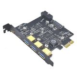 Bastore 5 Port Pci-E Express USB 3.0 Type C 3.2 Çoklayıcı Riser Kart