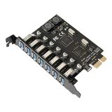 Bastore 7 Port USB 3.0 Pci-E Express Kart Hub Çoklayıcı Çoğaltıcı