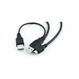 Bastore Harici Diskler Icin 2 Usb 5 Pin Mini Usb Y Kablo Harddisk Kablosu