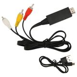 Bastore HDMI To Rca Av 4K30Hz Çevirici Dönüştürücü Adaptör Kablo