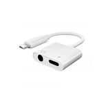 Bastore Lightning Kulaklık Şarj Çevirici Dönüştürücü Adaptör Aux Kablosu