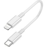Bastore Lightning To USB Type C 20W Hızlı Şarj Apple iPhone Data Kablosu 0.25M - Beyaz