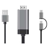 Bastore Typec Microusb USB To HDMI Çevirici Dönüştürücü Görüntü Kablosu