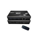 Bastore Usb 3.0 4K Hdmi Kvm Kumandalı Switch 2 Port Rj45 Ethernet Pc Kasa Klavye Mouse Çoklayıcı