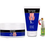 Basurkurutan Masaj Kremi 1erli Set E Vitaminli Aslanpençesi Kestane Hellebore Çiçek Esktarları (50 Ml) Tüp&kavanoz + Çörekotu Yağı - 1li