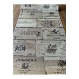BAŞYAPI DİZAYN Ahşap Yazılı Vintage İthal Vinly Duvar Kağıdı (5m²)