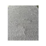 BAŞYAPI DİZAYN Kırık Beyaz Boyanabilir Yaprak Desenli Ithal Duvar Kağıdı (5M²)