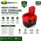 BataryaBank Bosch 12V 2200MAH Ni-Cd Matkap Batarya