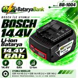 BataryaBank Bosch 14.4V 6.0AH Li-Ion Akü BAT607 BAT607G BAT614 Uyumlu