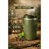 BATBAT 304 Pazlanmaz Çelik 510 Ml Kaydırmaz Lastikli Termos Bardak Mug Araç Kahve Çay Thermos