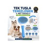 BATBAT Kedi Köpek Tüy Toplayıcı Tarak Otomatik Temizlenebilen Tuşlu Evcil Hayvan Fırçası