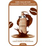 Batca Batçı Kuru ve Yıpranmış Saçlar İçin Keratin ve Kolajen İçerikli Kahve Özlü Şampuan 500 Ml