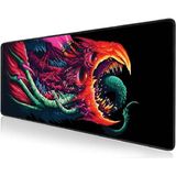 Batcell Baskılı Gaming Mousepad Kaydırmaz 80X30 Siyah Renkli Oyuncu Mouse Pad