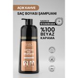 Batçı Beyaz Saçlar İçin Açık Kahve Anında Etkili Saç Boyası Şampuan 350 Ml
