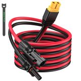 Bateria Power XT60 adaptör uzatma kablosu için solar fiş, 10 AWG, 3 m, Lipo akü için bağlantı güneş paneli, karavan, taşınabilir güç istasyonu, solar jeneratör