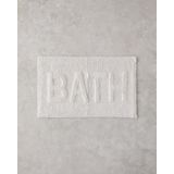 Bath Bliss Pamuklu Banyo Paspası Beyaz