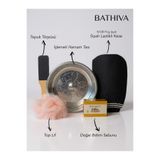bathiva 5'li Hamam Seti İpek Siyah Banyo Kesesi, Hamam Tası, Bıttım Sabunu, Topuk Törpüsü, Top Lif