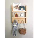 Batı Doğal Masif Ahşap Montessori Kitaplık