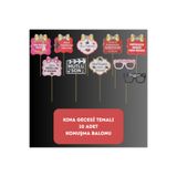 BatıDoğu Kına Gecesi Temalı Konuşma Balonu 10 lu Paket - Dekoratif Parti Süsü
