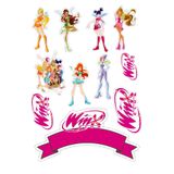 BatıDoğu Winx Yenilebilir Cupcake ve Pasta Resim Baskı