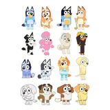BatıDoğu Yenilebilir Şekerli Kağıt Baskısı Cupcake ve Pasta Resim Baskı Bluey Temalı 100