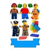 BatıDoğu Yenilebilir Şekerli Kağıt Baskısı Cupcake ve Pasta Resim Baskı Lego Temalı 02