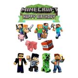 BatıDoğu Yenilebilir Şekerli Kağıt Baskısı Cupcake ve Pasta Resim Baskı Minecraft Temalı 10