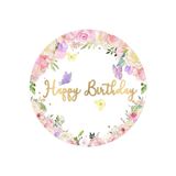 BatıDoğu Yenilebilir Yuvarlak Pasta Resim Baskısı 20 cm Şekerli Kağıt Happy Birthday Temalı 61