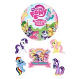 BatıDoğu Yenilebilir Yuvarlak Pasta ve Figür Resim Baskısı Şekerli Kağıt My Little Pony Temalı 21